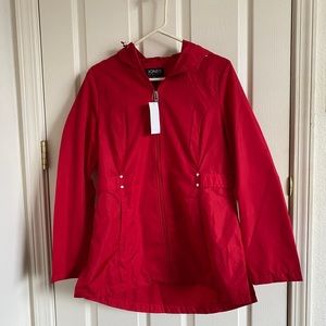 Jones New York Red Rain Jacket
